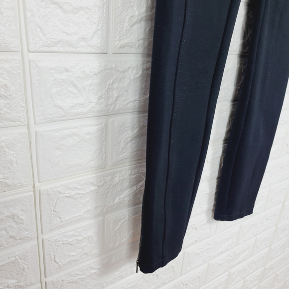 ANTHROPOLOGIE The Essential Slim Pants Ankle Zip | Black - Picture 7 of 13